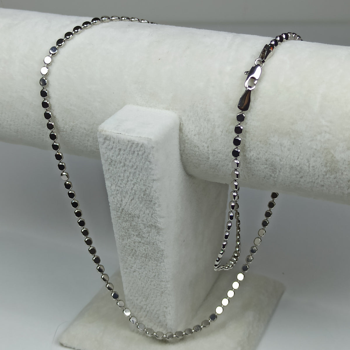 Gümüş Renk Vip Ezme Zincir Kolye (60cm)