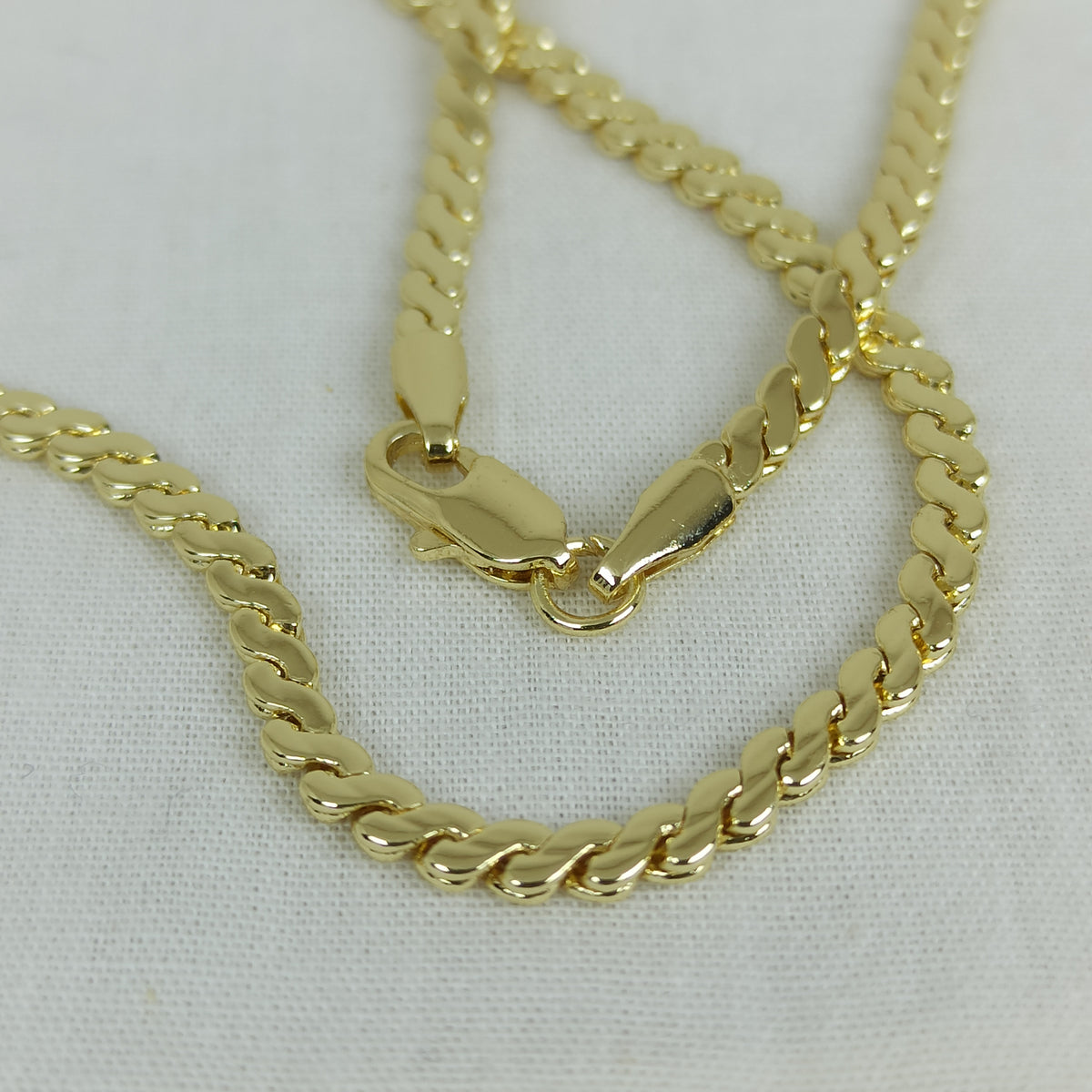 Altın Renk Vip 14K Klasik Burgu Zincir Kolye (60cm)