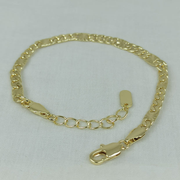 Altın Renk Vip 14K Gurmet Zincir Bileklik