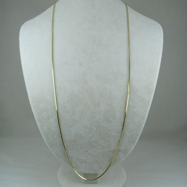 Altın Renk Vip 14K İtalyan Zincir Kolye (70cm)