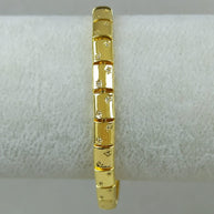 Gold Color Vip 14K Minimal Stone Detailed Chain Bracelet