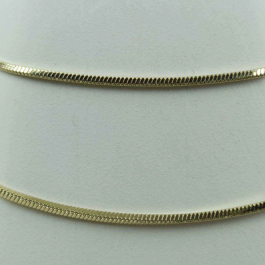 Altın Renk Vip 14K İtalyan Zincir Kolye (70cm)