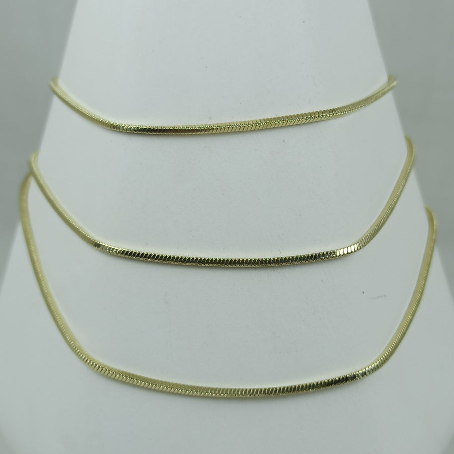 Altın Renk Vip 14K İtalyan Zincir Kolye (70cm)