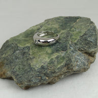 Gümüş Renk Vip Tek Zirkon Taş Detaylı Bombeli Ayarlanabilir Yüzük